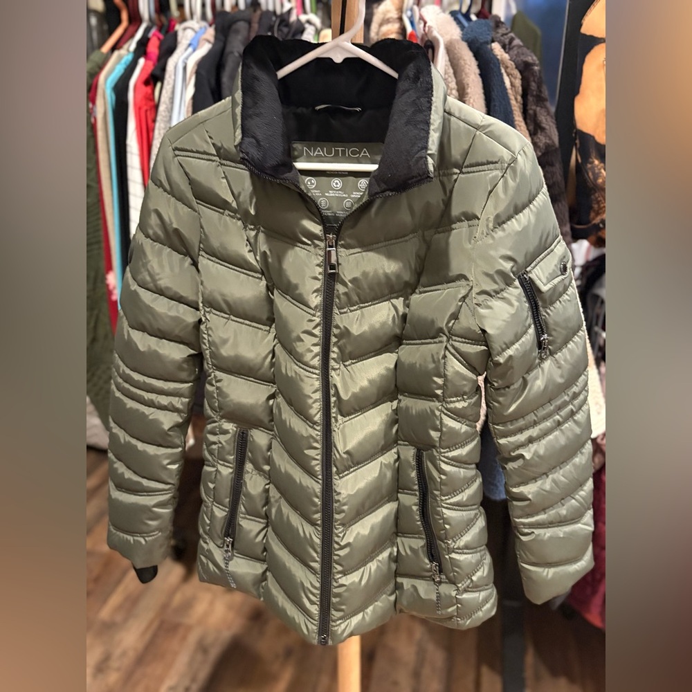 Nautica Black Windbreaker Jacket